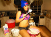 Cupcake Cartel CAKE Beanie w/ Hot Pink Stitching