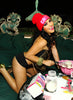 Cupcake Cartel CAKE Beanie w/ Hot Pink Stitching