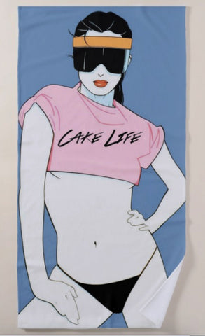 Cupcake Cartel 80's Beach Babe Beach Towel