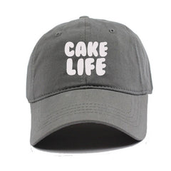 Cake Life Dad Hats Gray 